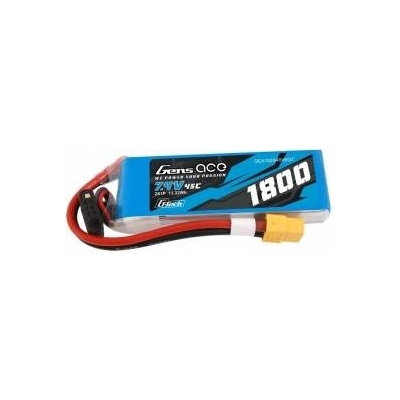 Gens Ace LiPo батерия GENS ACE, G-Tech 7.4 V/ 1800 mA/ 45C XT60