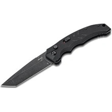 Böker Plus 01BO797 Intention II Tanto automatický nôž 7,8 cm, čierna, Stonewash, G10