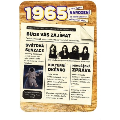 Blahoželanie 1965 - česky