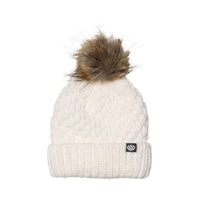 686 kulich Wmns Majesty Cable Knit Beanie White (WHT)