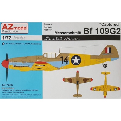 AZ Model Bf 109G 2 Captu červená 1:72