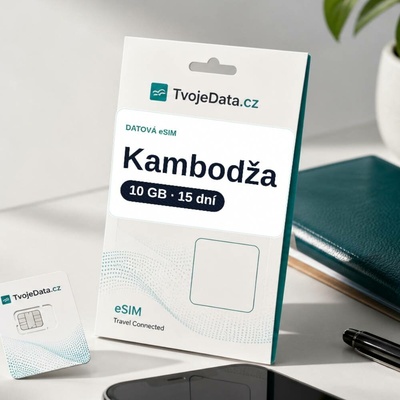 eSIM Kambodža 10 GB / 14 dní