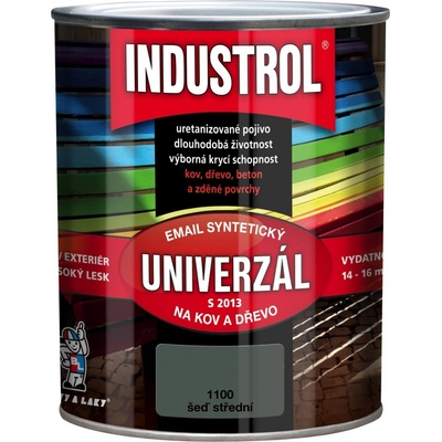 Industrol S2013 Vrchná syntetická farba 0,75l 1100 šedá stredná