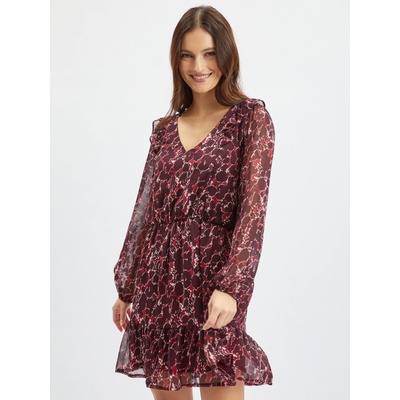 orsay Винена дамска рокля с десен ORSAY Orsay | Cherven | ЖЕНИ | XS