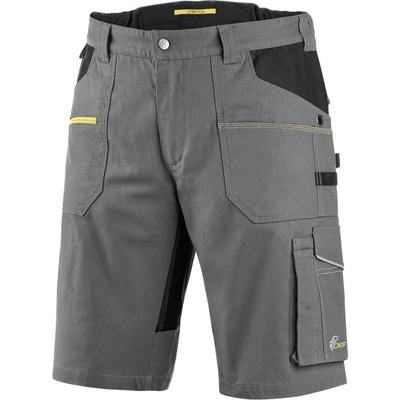 Canis CXS Stretch pánské kraťasy bílá/šedá – Zboží Mobilmania