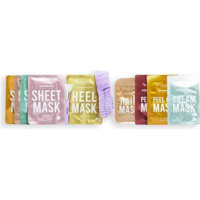 Adventní kalendář REVOLUTION Skin 12 Days of Face Body & Hair Mask Advent Calendar