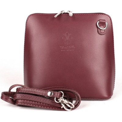 Dámská kožená crossbody kabelka no. 55 fialová