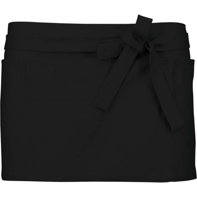 Kariban Zástěra do pasu krátká s kapsami Short černá