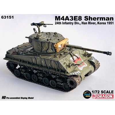 Dragon M4A3E8 Sherman US Army 24th Infantry Div. Han River Korea 1951 1:72