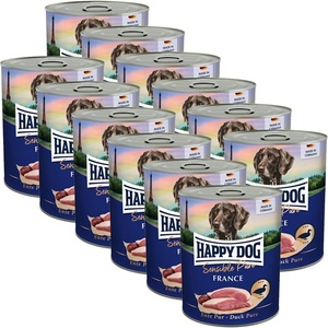 Happy Dog Sensible Pure France 12 x 800 г / патица