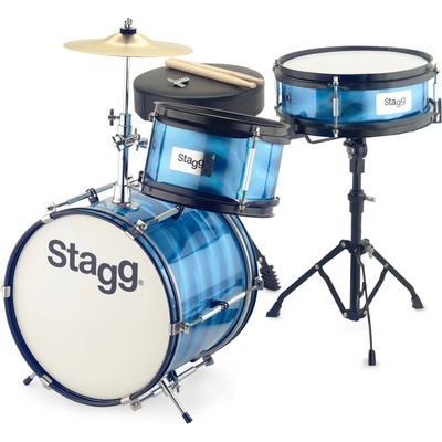 Stagg Комплект детски барабани от 3 части tim-jr 3/12, сини
