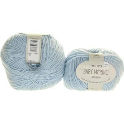 Drops Baby Merino 53 pastelově modrá