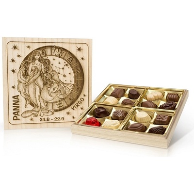 Selllot Panna Belgické pralinky v dřevěné dóze 200 g