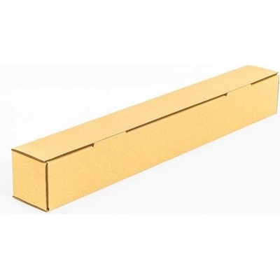 Kartonový tubus čtvercový 640x80x80 mm vnitřní 3VVL B 420g/m2 hnědá - paleta 1800 ks