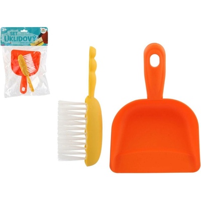 Teddies Uklízecí sada/uklízečka plast smetáček + lopatka v sáčku 20,5x29cm