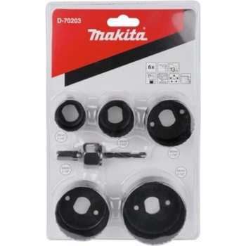 Makita Боркорони комплект за дърво 6 бр. makita (d-70203)