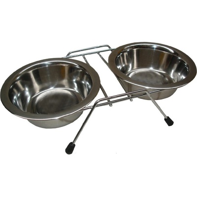 Magnum Nerezové misky dvojité v stojane 2 x 0,9 l