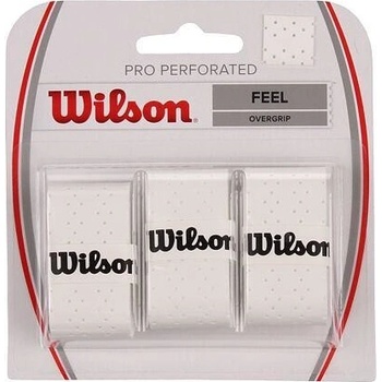 Wilson Pro overgrip Perforated 3ks bílá