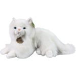 Rappa Плюшена играчка Rappa Еко приятели - Бяла персийска котка, лежаща, 30 cm (251212) - baby