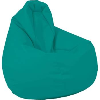Image 1 of PUFRELAX Пуф Pufrelax фотьойл тип круша Размер М, Nirvana Hobbit - Panama Turcoaz, Подходящ за използване на открито, водоустойчив, Перящ се текстилен калъф, Пълнеж от Полистиролни перли, Подходящ за деца 4-14г (PUF-G-NH-PEX-TRQ)