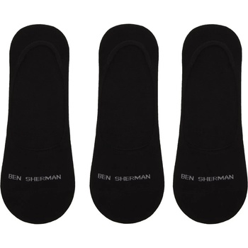 Image 1 of Ben Sherman Чорапи Ben Sherman Mens 3 Pack Liner Socks Makalu - Black