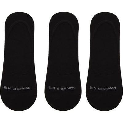 Ben Sherman Чорапи Ben Sherman Mens 3 Pack Liner Socks Makalu - Black
