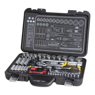 PROTECO Комплект тресчотка с вложки и приставки proteco 43sn1214a21/ 60 части (43sn1214a21)