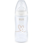 Nuk Бебешко шише Nuk - First Choice, TC, 300 ml, бяло сърце (10741926)