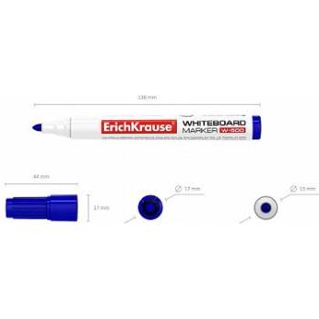 МАРКЕР ЗА Б. ДЪСКА erich krause w-500 0.8-2.2ММ СИН