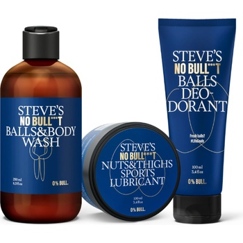 Steve's NO BULL***T Company Stevův Skin Care Set |Šampon 250 ml |Mycí gel na obličej 100 ml |Hydratační krém 100 ml