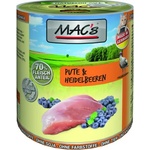 MAC's Mac’s Cat Adult, консерва за пораснали котки, БЕЗ ЗЪРНО, с Пуешко месо и горски боровинки (мин. 70% месо), 800 гр - Германия - 866VE
