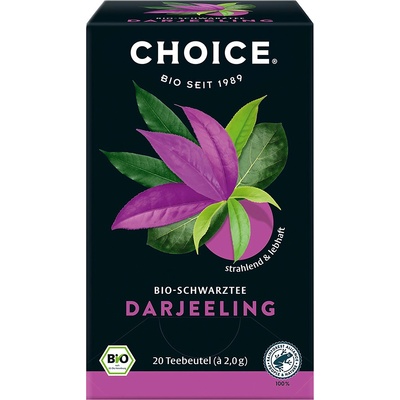CHOICE Bio černý čaj Darjeeling 20 x 2 g