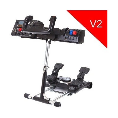 Wheel Stand Pro DELUXE V2, stojan na joystick a pedále Saitek Pro Rudder, Pro Flight Yoke System