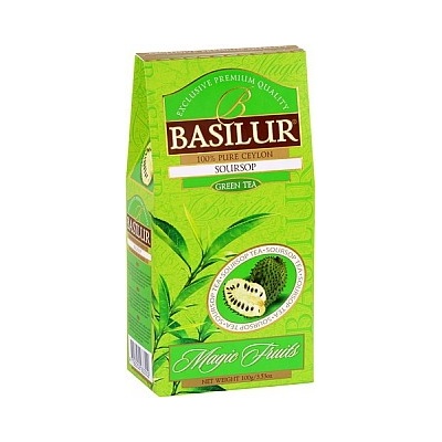 Basilur Magic Green Soursop GRAVIOLA balení čajů sypaný papír 100 g