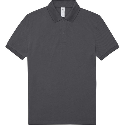B&C My polo 180 Piqué polo dark šedá