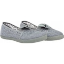 Čipkované tenisky s kokardou prelamované 6176