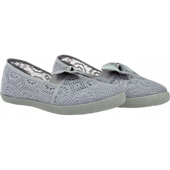 Čipkované tenisky s kokardou prelamované 6176