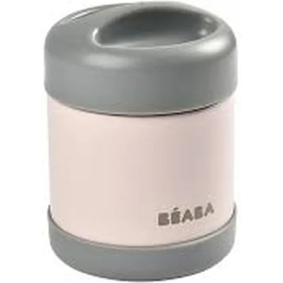 BÉABA Термос за храна Beaba - Dark mist/Light pink, 300 ml (912908)