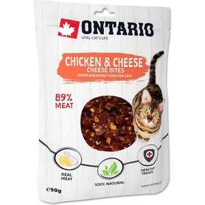 ONTARIO Cat пилешки и сирене хапки 50 г