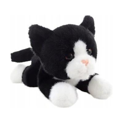 kočka černo bílá Uni Toys realistická eco 20 cm