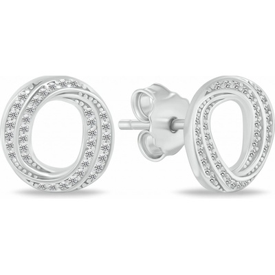 Brilio Silver náušnice EA1052W