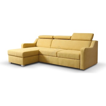 Pionier-lubnice Универсален ъглов разтегателен диван porto с жълт цвят и ракла (pr0009)