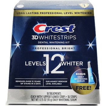Procter & Gamble Bělící pásky Crest 3D White Professional Bright + bělící pero na zuby 36 ks