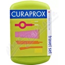 Curaprox Travel Set zubná kefka + CPS medzizubné kefky 2 ks + zubná pasta 10 ml darčeková sada, zelený