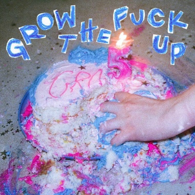 Vial - Grow The Fuck Up (Twister - Cobalt Blue/White/Baby Blue Spokes Coloured) LP