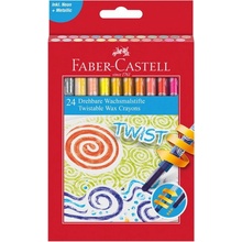 Faber Castell Voskovky Twist v ochranném plas. pouzdře pap.krabička 12ks