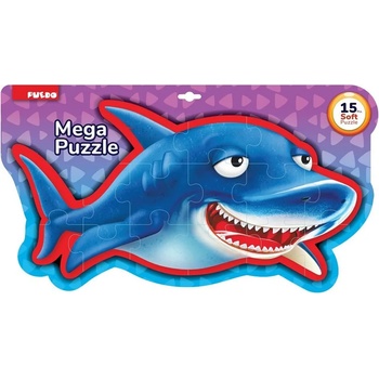 Image 1 of Puedo Мек пъзел Puedo - Акула, двустранен, 15 части (B2217)