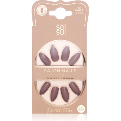 SOSU Cosmetics Umělé nehty Nudist 24 ks