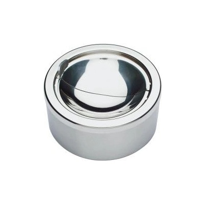 APS Popelník z nerezové oceli s víkem z nerezové oceli 120 mm 00052 inox