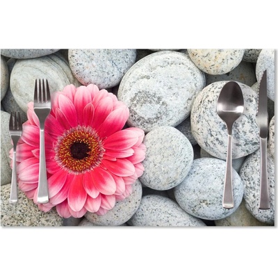 Sablio Prestieranie Gerbera na kameňoch 40x30cm